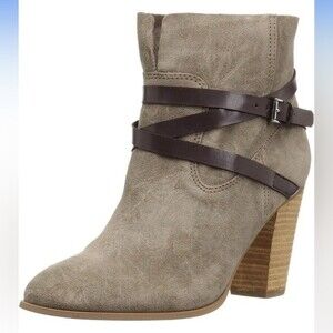 Carlos Santana Ankle Boots Women's 9.5 Strappy Y2K Boho Western Punk Rocker